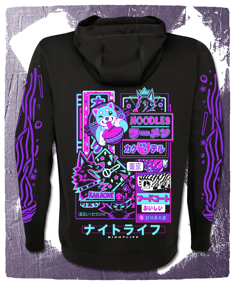 Nightlife - Zip Hoodie